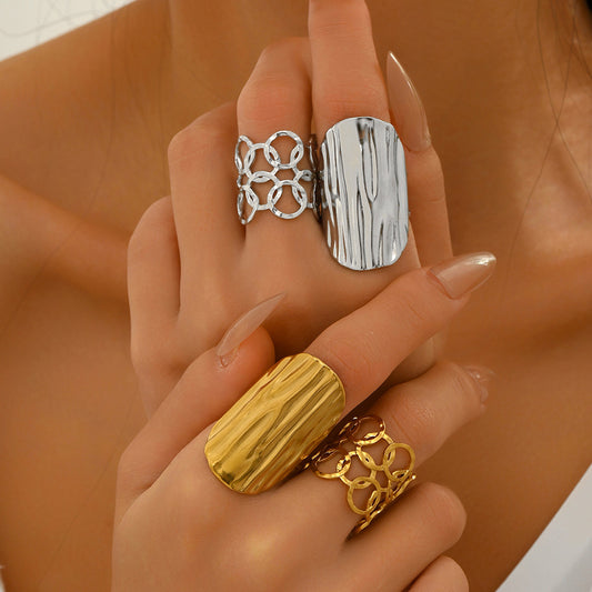 Dual Gleam - Adjustable Ring Set