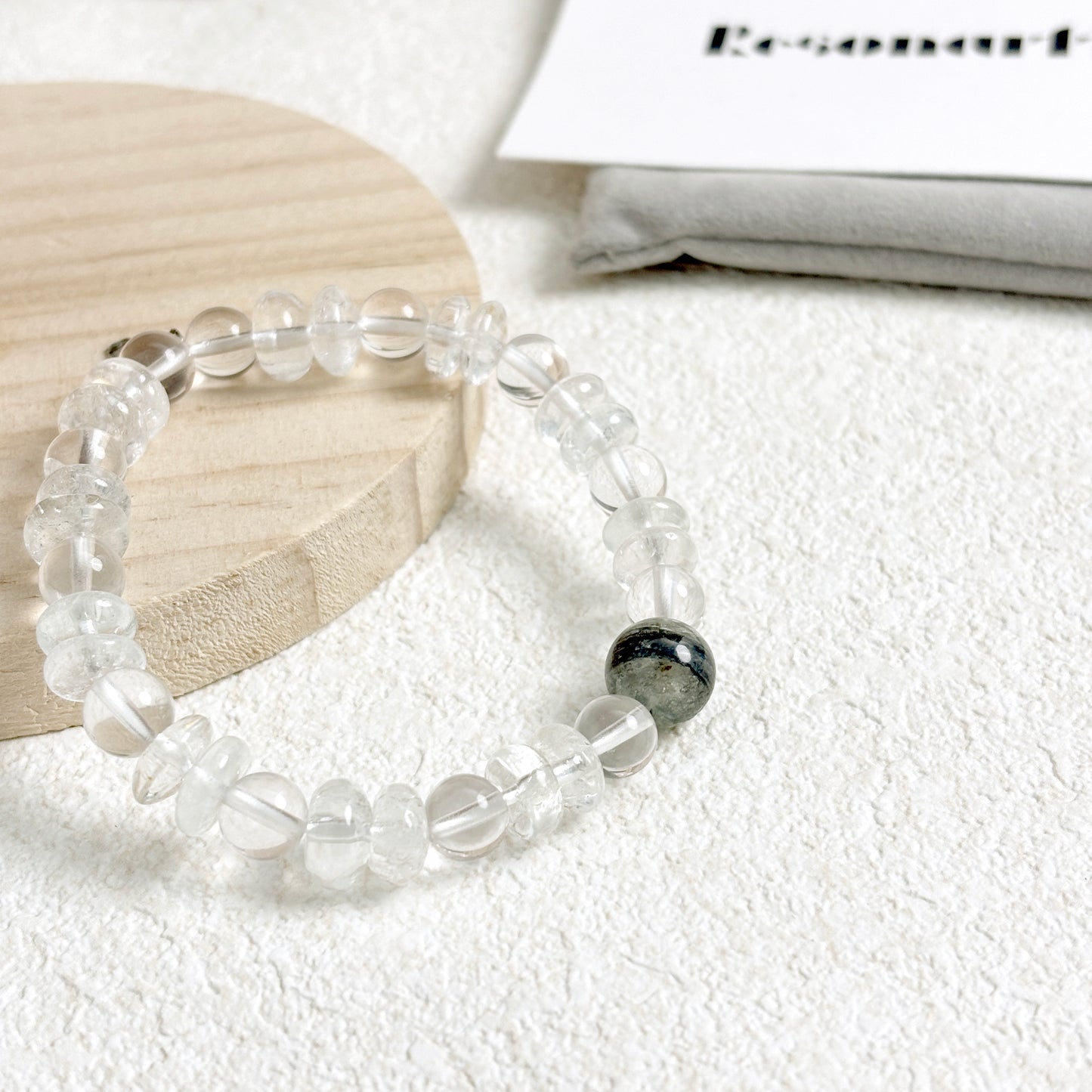 EtherGaze - Clear Quartz & Cat's Eye Tourmaline Bracelet