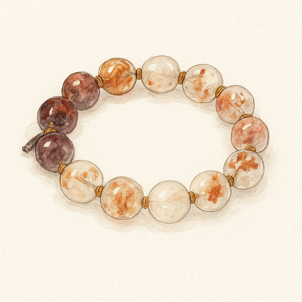Fleeting Scenes - Hematoid Quartz Bracelet