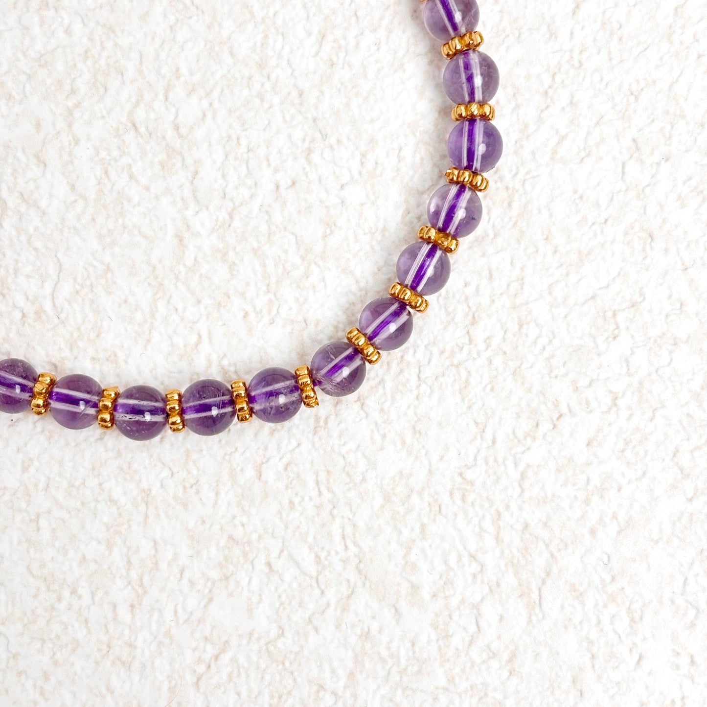 Gilded Reverie - Amethyst Bracelet