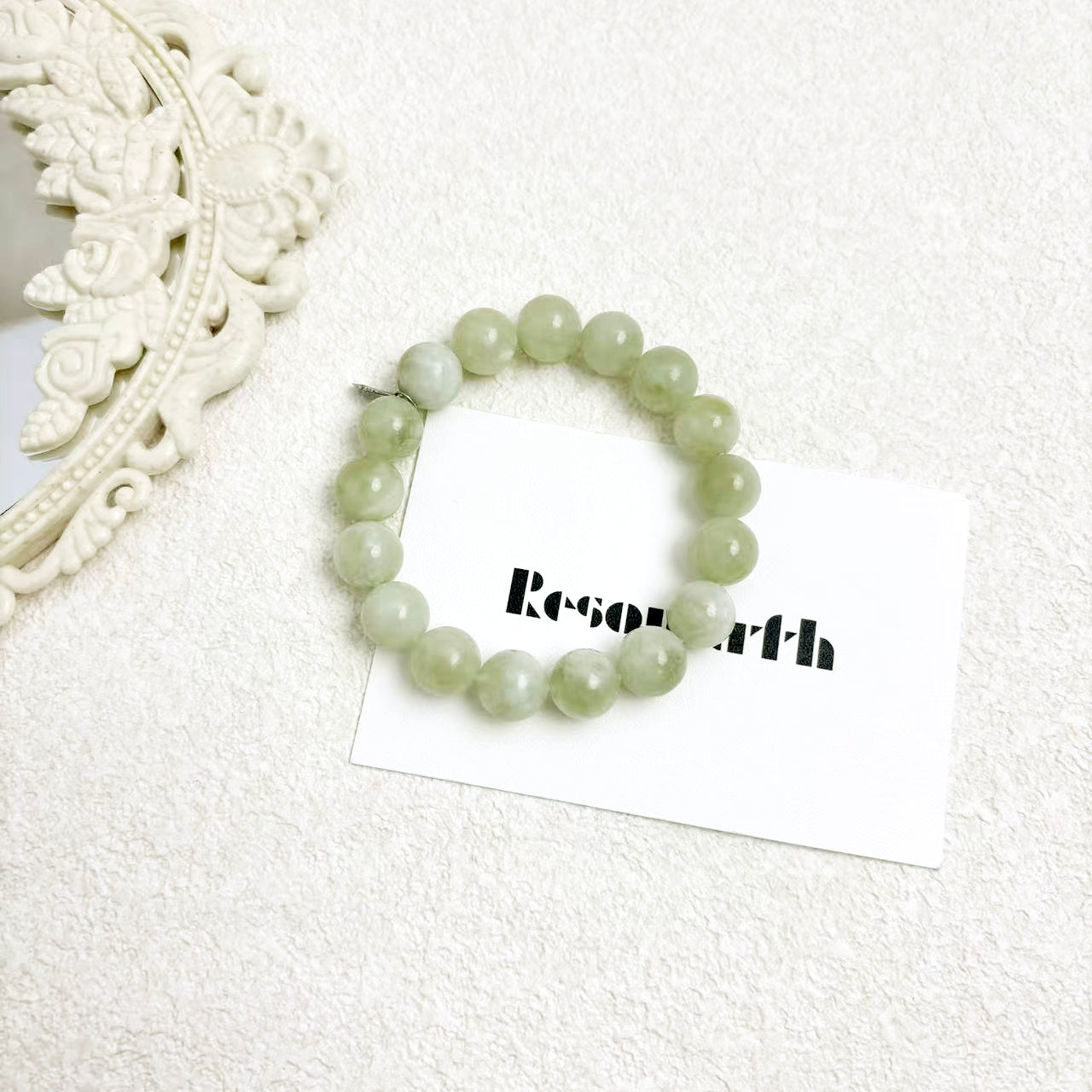 Jade Mist – Serpentine Jade Bracelet