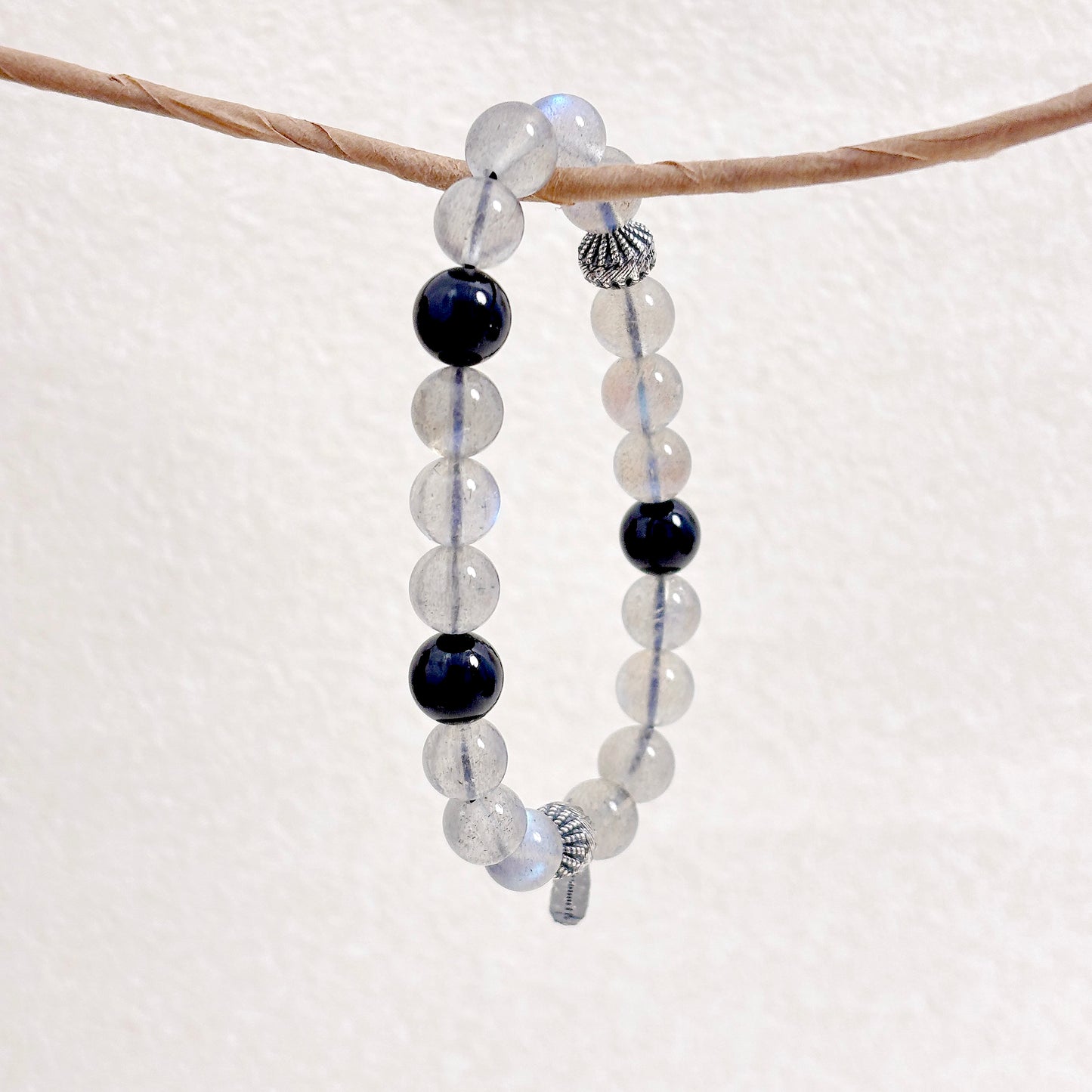 Letters at Dusk - Labradorite & Tourmaline Bracelet