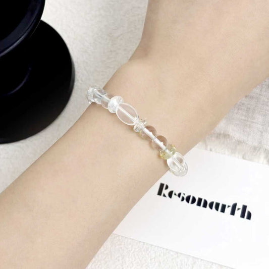 Lucent Realm - Clear Quartz & Topaz Bracelet