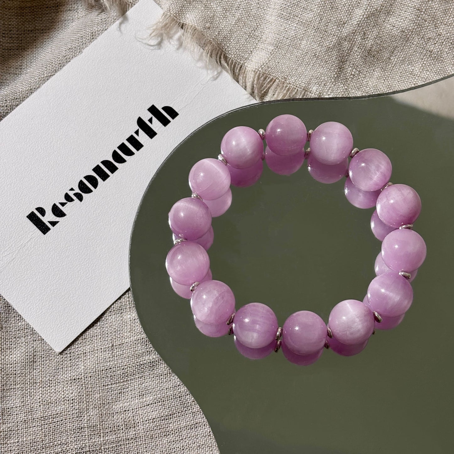 Pale Dream - Kunzite & Silver Bracelet | Soft Lavender Glow