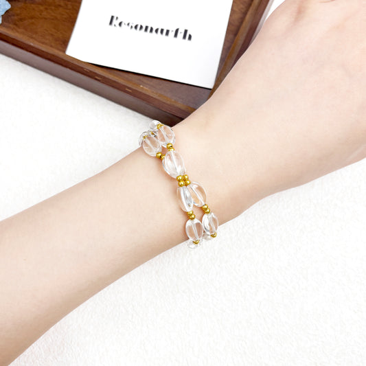 ReverGlow · MindGleam - Clear Quartz Bracelet Set