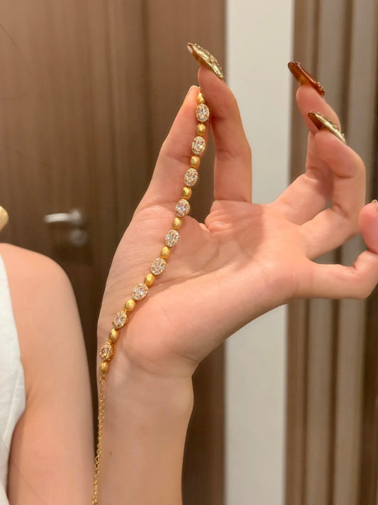 Scarlet Grace - Gold & Platinum Plated Zircon Bracelet