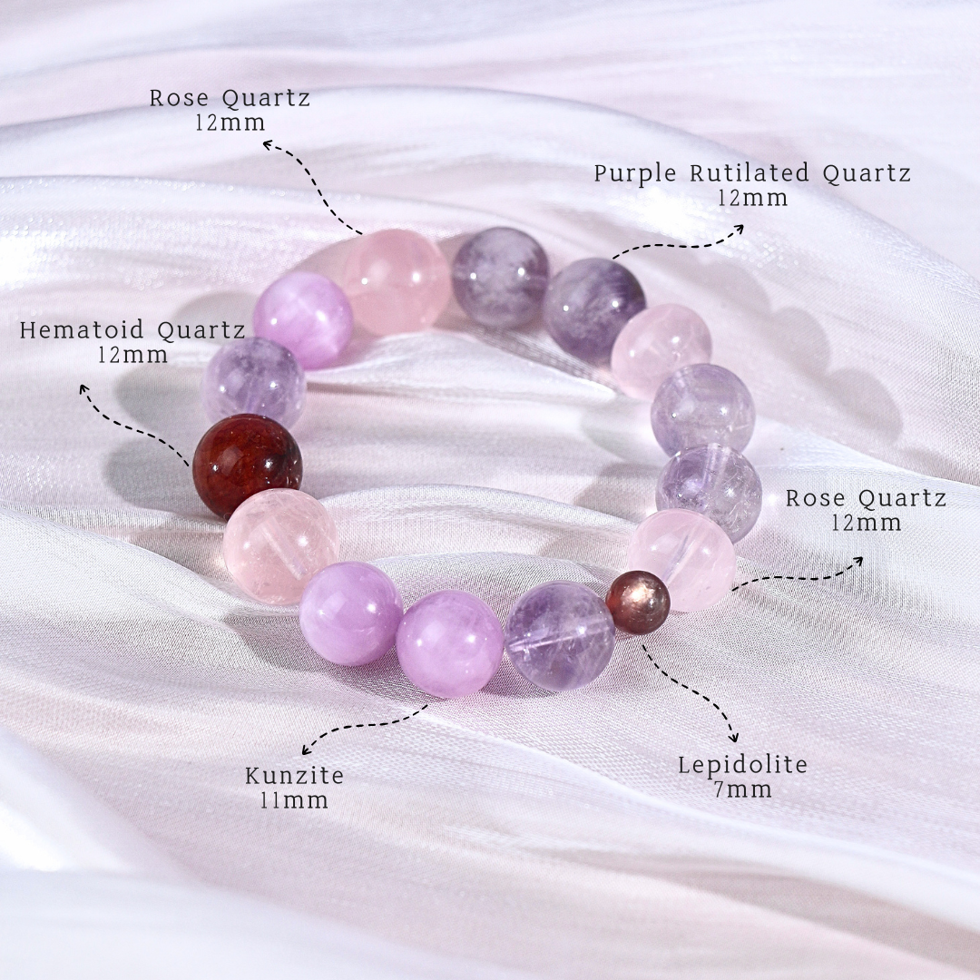 Smoky Dew & Seed - Multi-Stone Crystal Bracelet