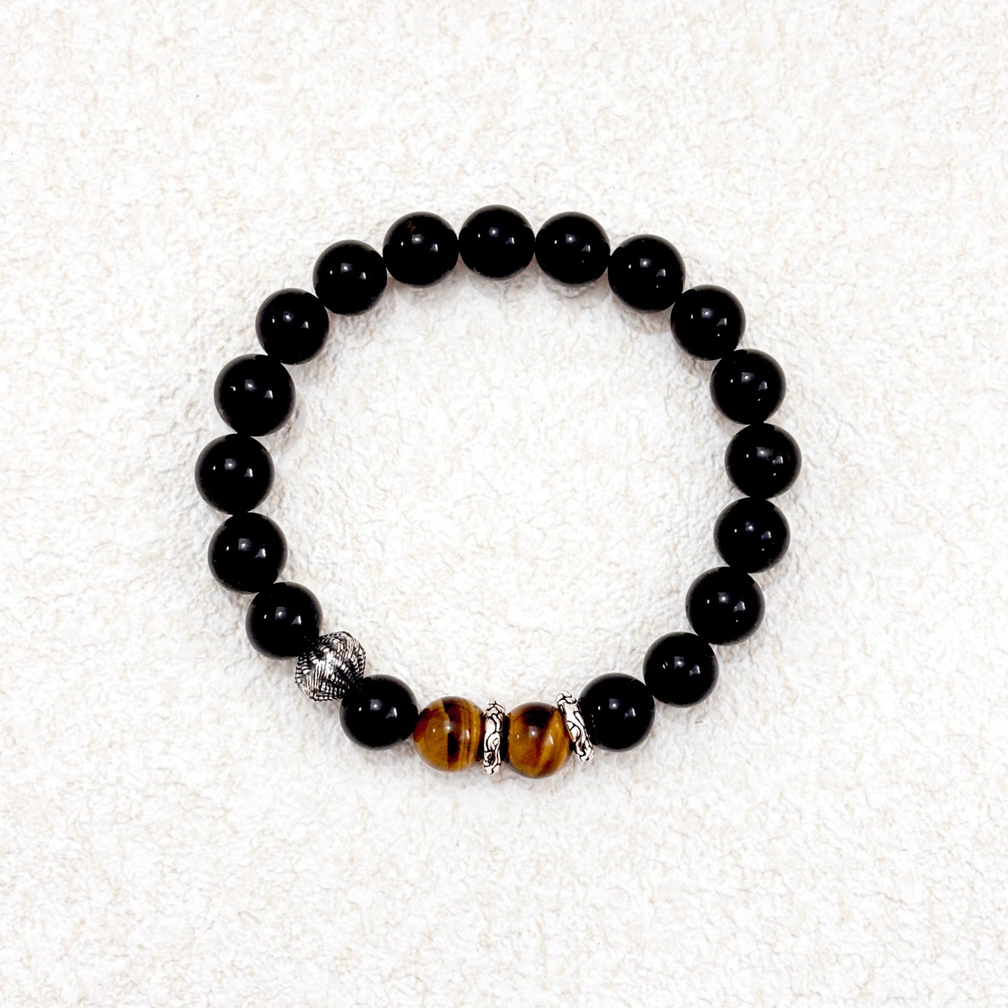 Tiger’s Vigil – Tiger's Eye & Black Tourmaline Bracelet