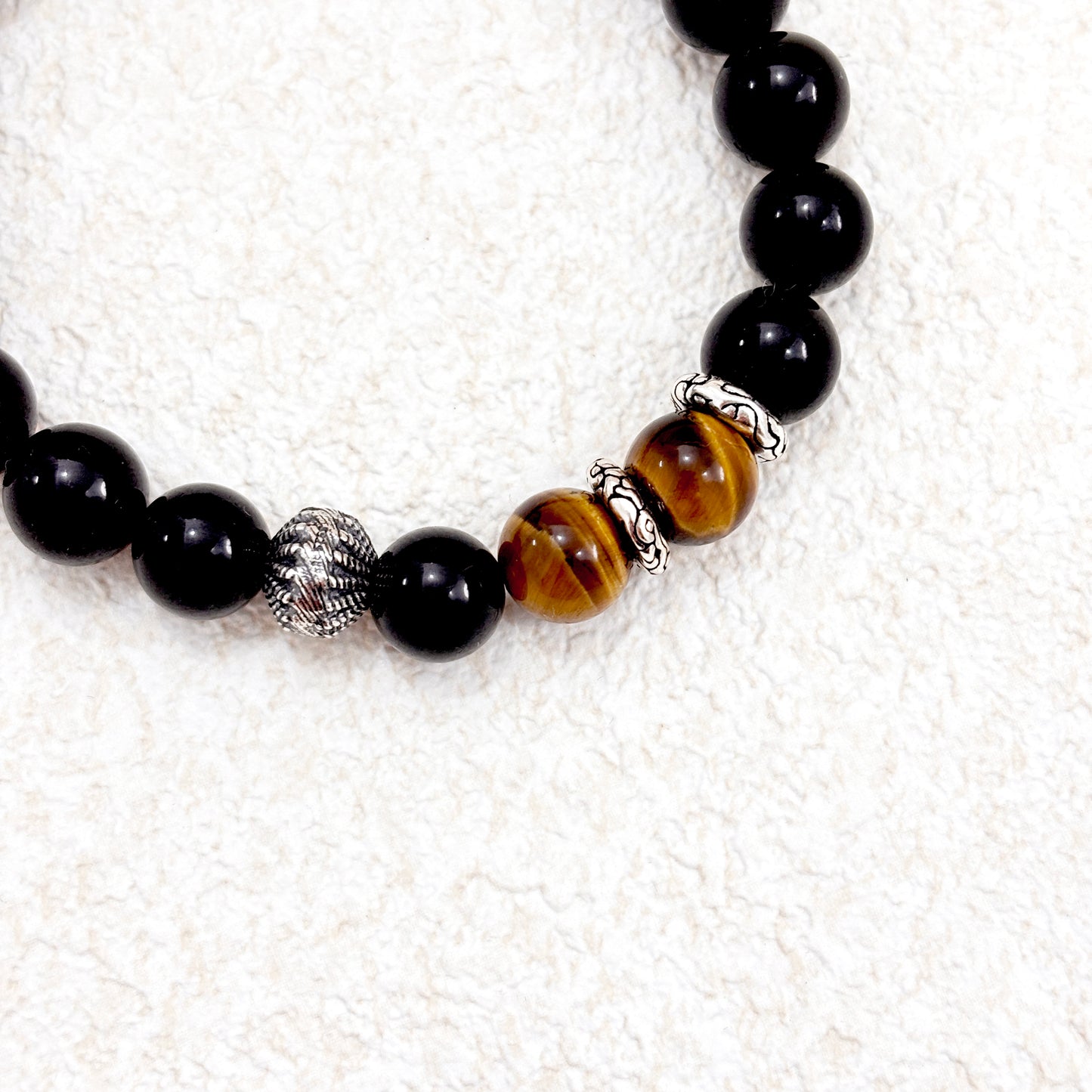 Tiger’s Vigil – Tiger's Eye & Black Tourmaline Bracelet