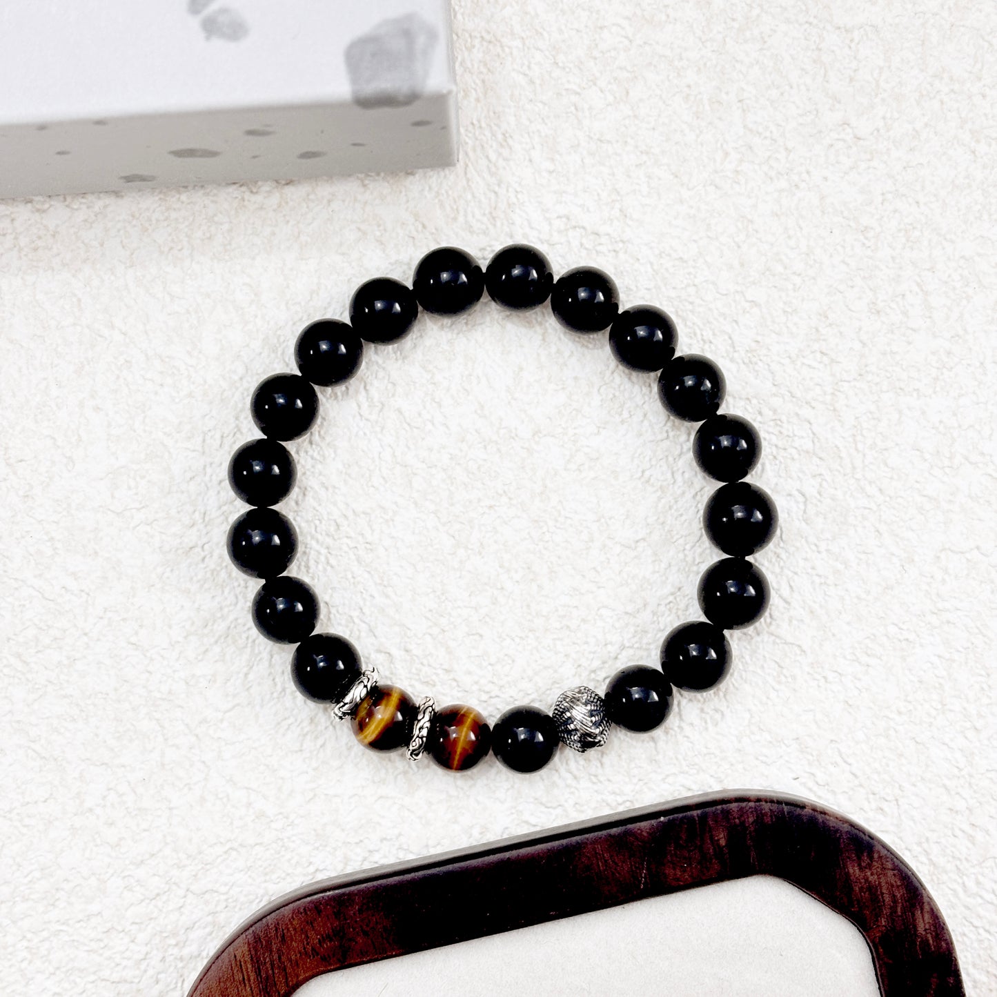 Tiger’s Vigil – Tiger's Eye & Black Tourmaline Bracelet