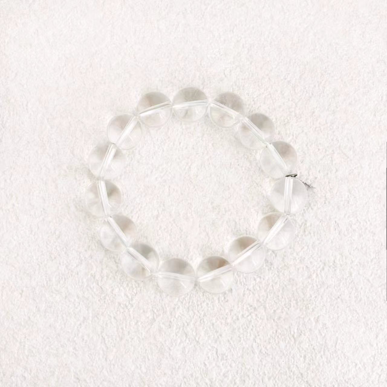 12mm Clear Quartz Bracelet | Pure Energy & Inner Clarity