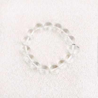 12mm Clear Quartz Bracelet | Pure Energy & Inner Clarity