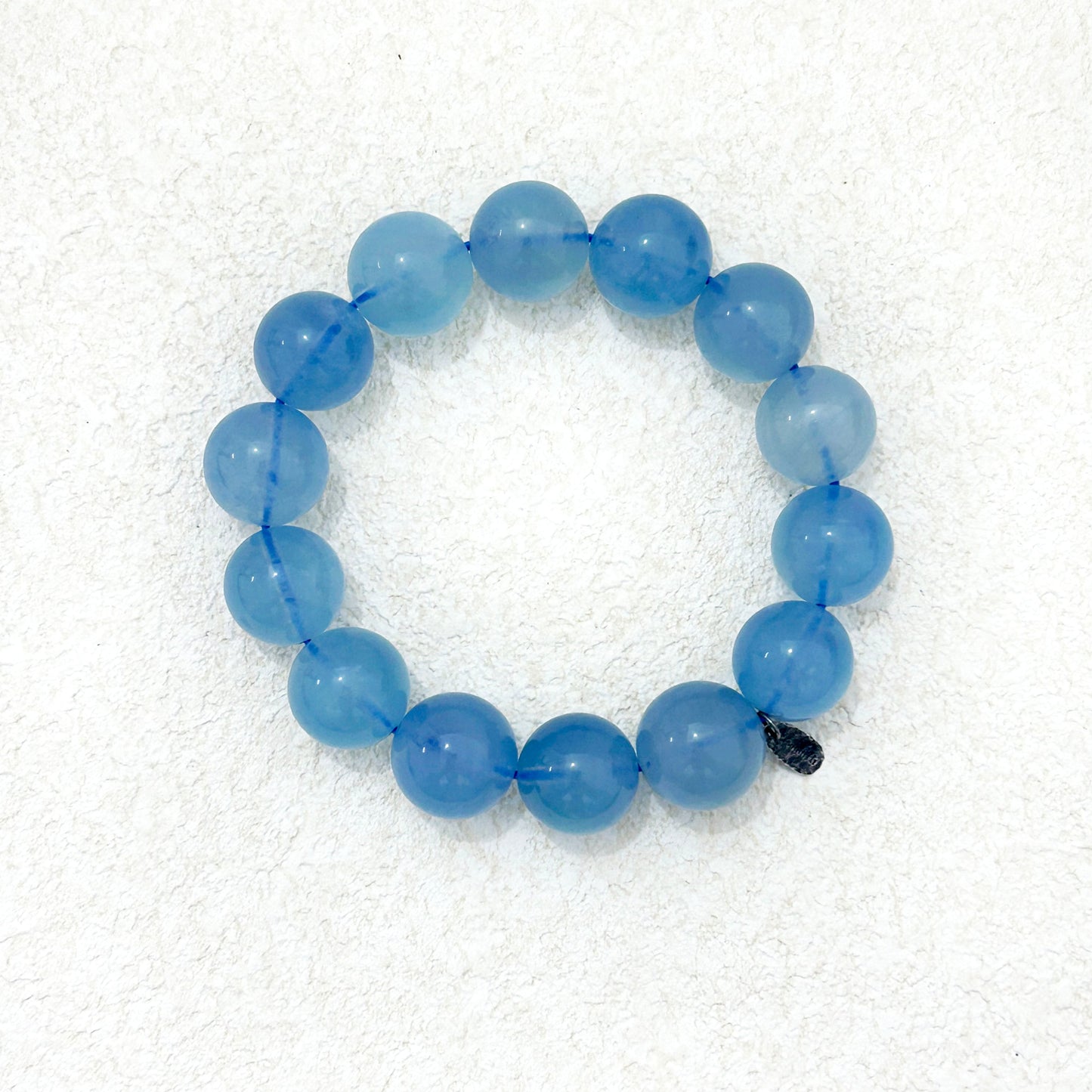 14mm Aquamarine Bracelet | Calm & Clarity Crystal Beads