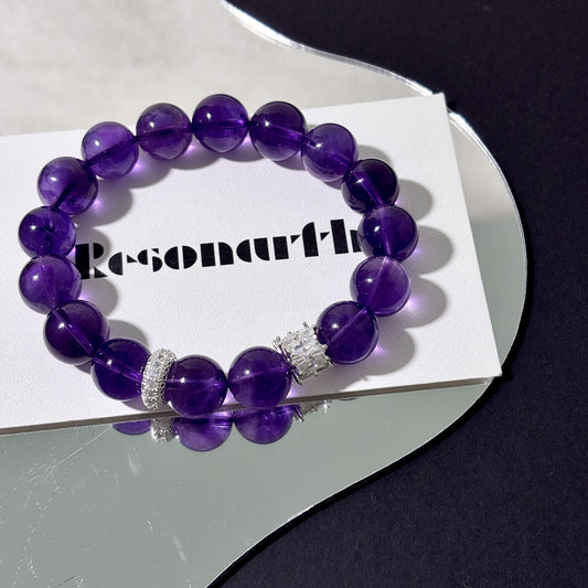 Midnight Violet - Amethyst Bracelet | Calming, Clarity & Emotional Balance