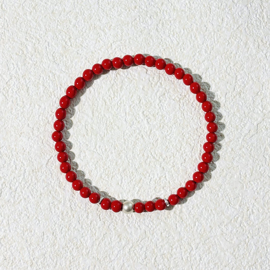 Crimson Dawn - Red Cinnabar Bracelet | Luck & Protection