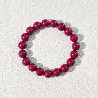 10mm Cinnabar Bracelet | Purple Gold Sand | Protection & Grounding