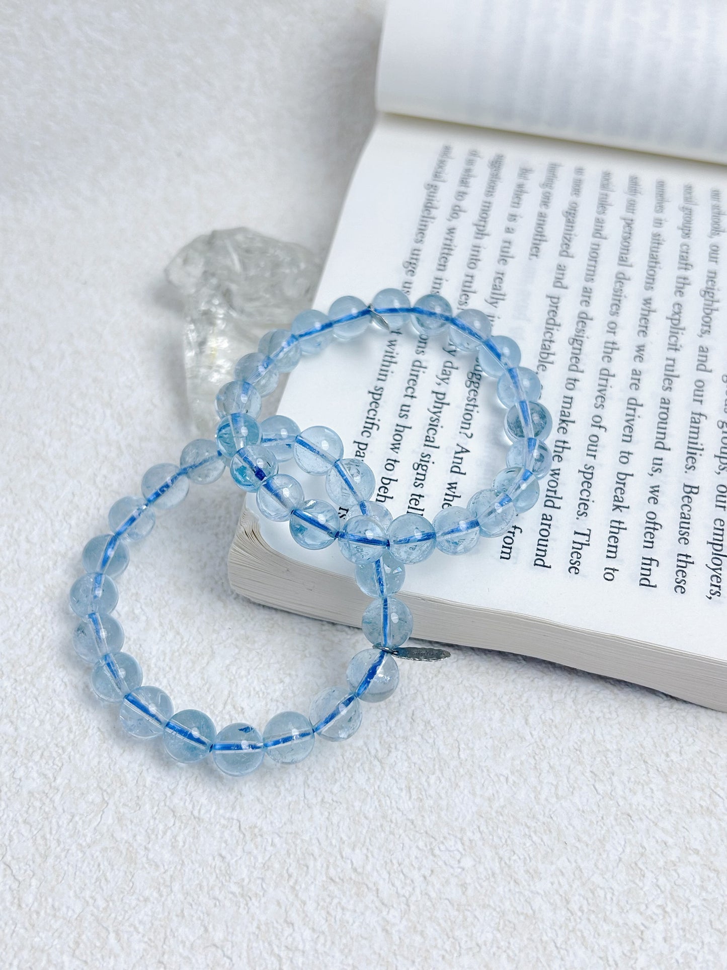 Resonarth 8mm Blue Topaz Bracelet