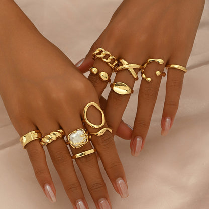 Adjustable Geometric Ring set