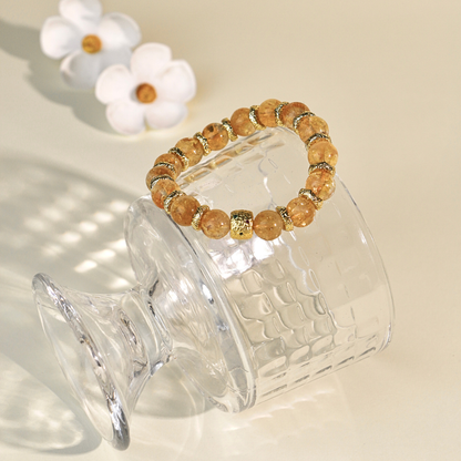 Apollo - 10mm Golden Azeztulite Bracelet