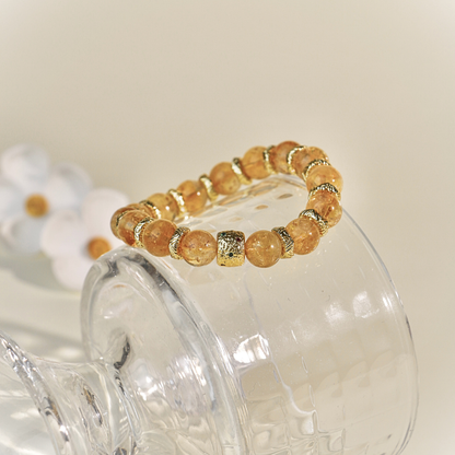 Apollo - 10mm Golden Azeztulite Bracelet