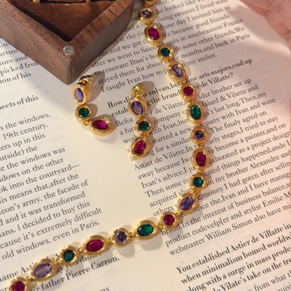 Aurora Gems - Multicolor Gemstone Bracelet / Necklace / Earrings