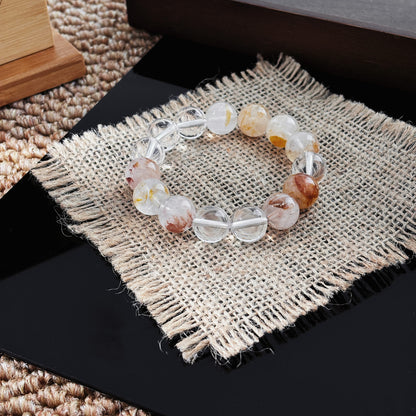 Bloom Sequence - Clear Quartz & Hematoid Quartz Bracelet