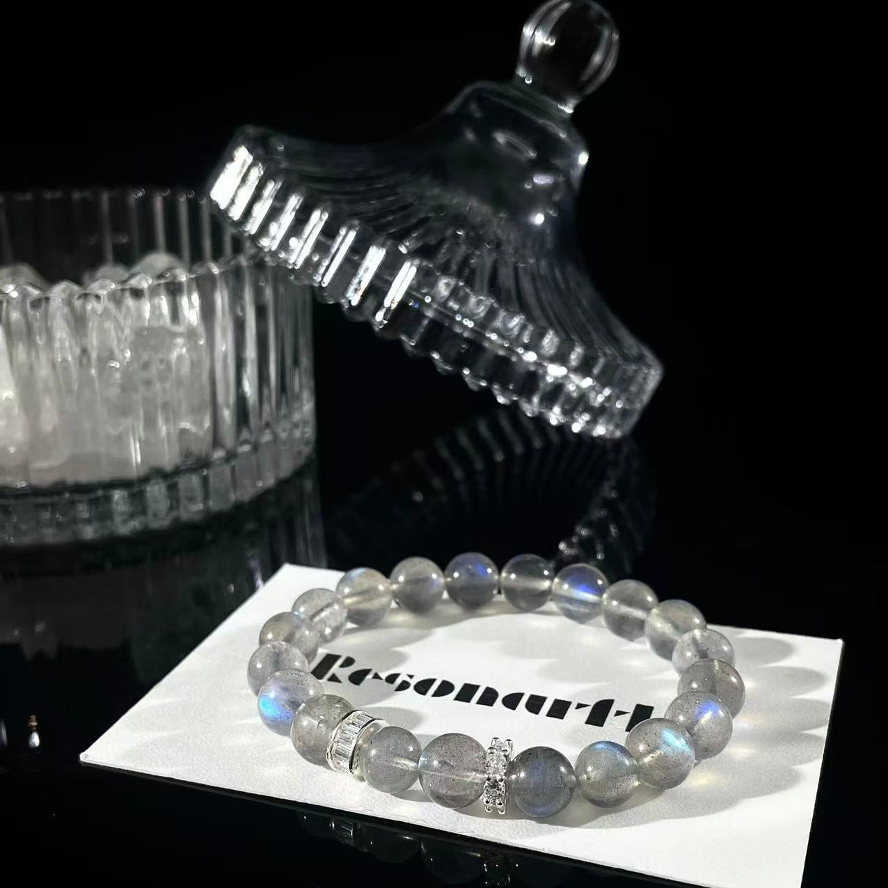 Blue Whisper – Labradorite × Silver Bracelet