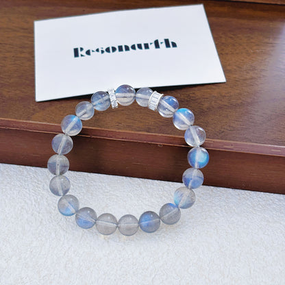 Blue Whisper – Labradorite × Silver Bracelet