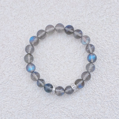 Blue Whisper – Labradorite × Silver Bracelet