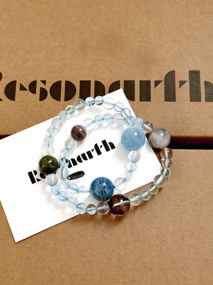 Echoes of Sea & Forest - Multi-Stone Bracelet