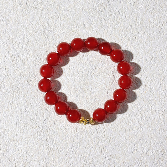 Endless Vermilion - Red Agate Bracelet | Grounding & Protection Jewelry