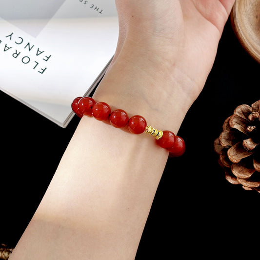 Endless Vermilion - Red Agate Bracelet | Grounding & Protection Jewelry