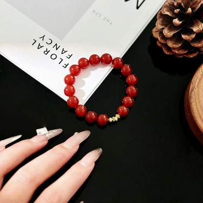 Endless Vermilion - Red Agate Bracelet | Grounding & Protection Jewelry