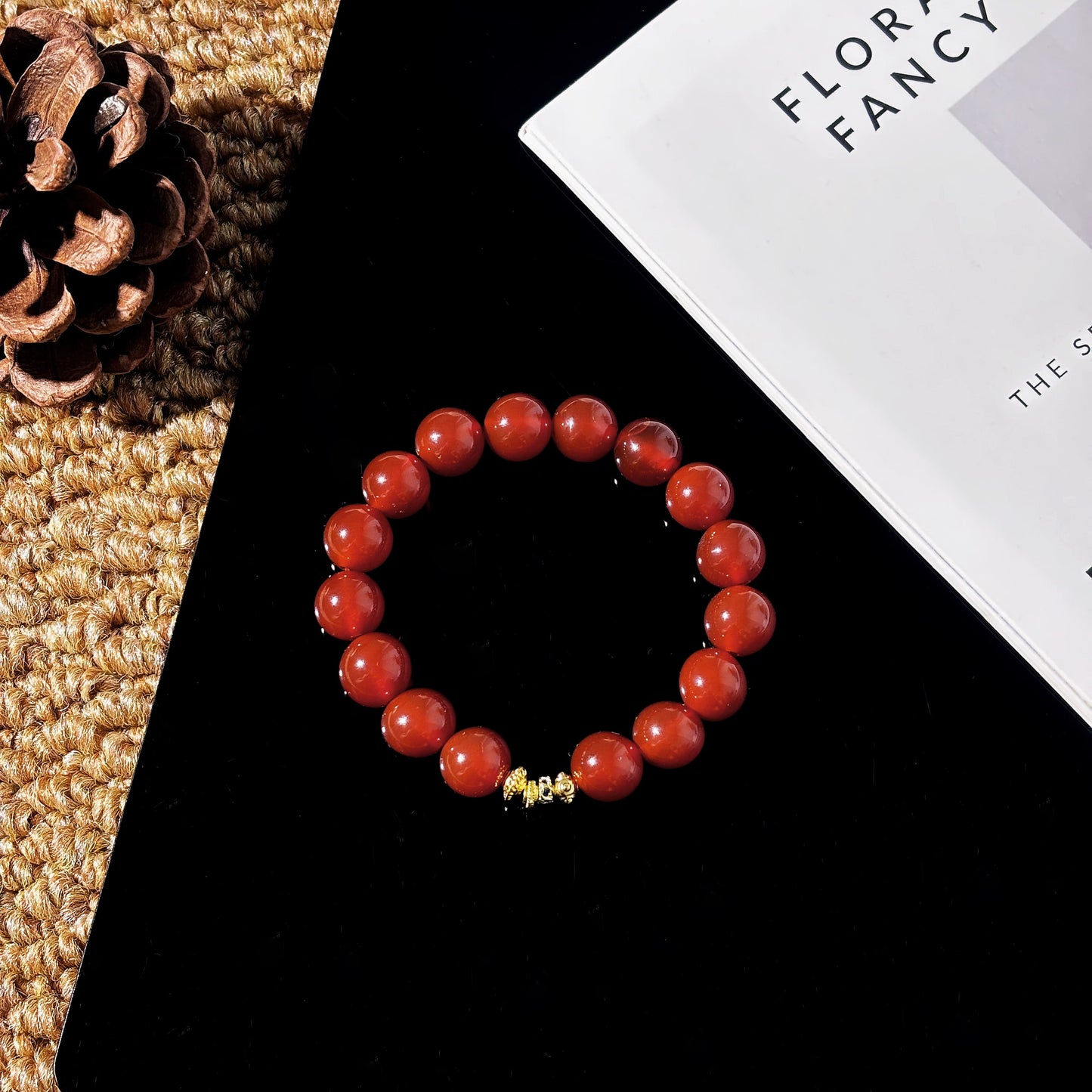 Endless Vermilion - Red Agate Bracelet | Grounding & Protection Jewelry