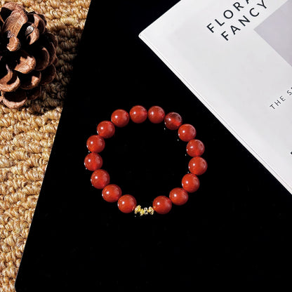 Endless Vermilion - Red Agate Bracelet | Grounding & Protection Jewelry