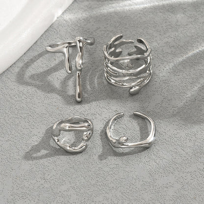 Liquid Aura - Adjustable Ring Set
