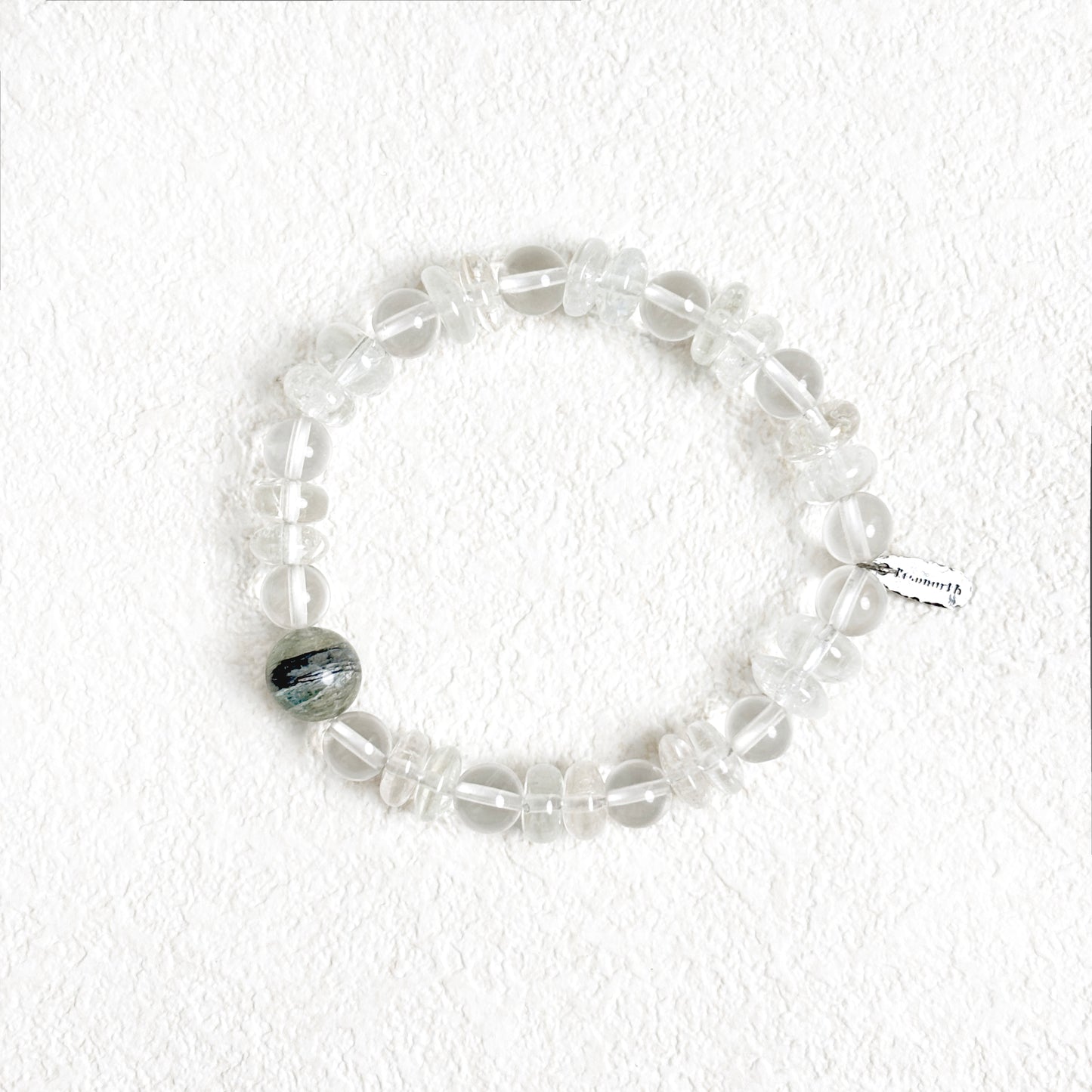 EtherGaze - Clear Quartz & Cat's Eye Tourmaline Bracelet