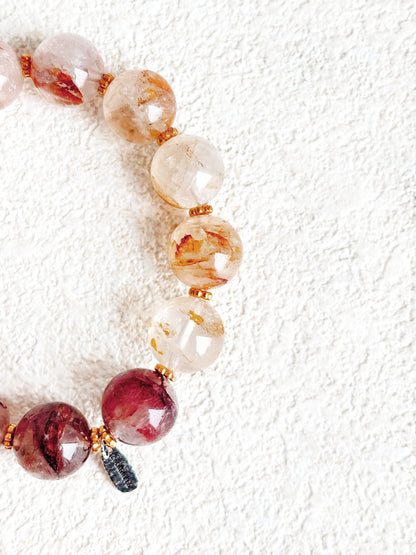 Fleeting Scenes - Hematoid Quartz Bracelet