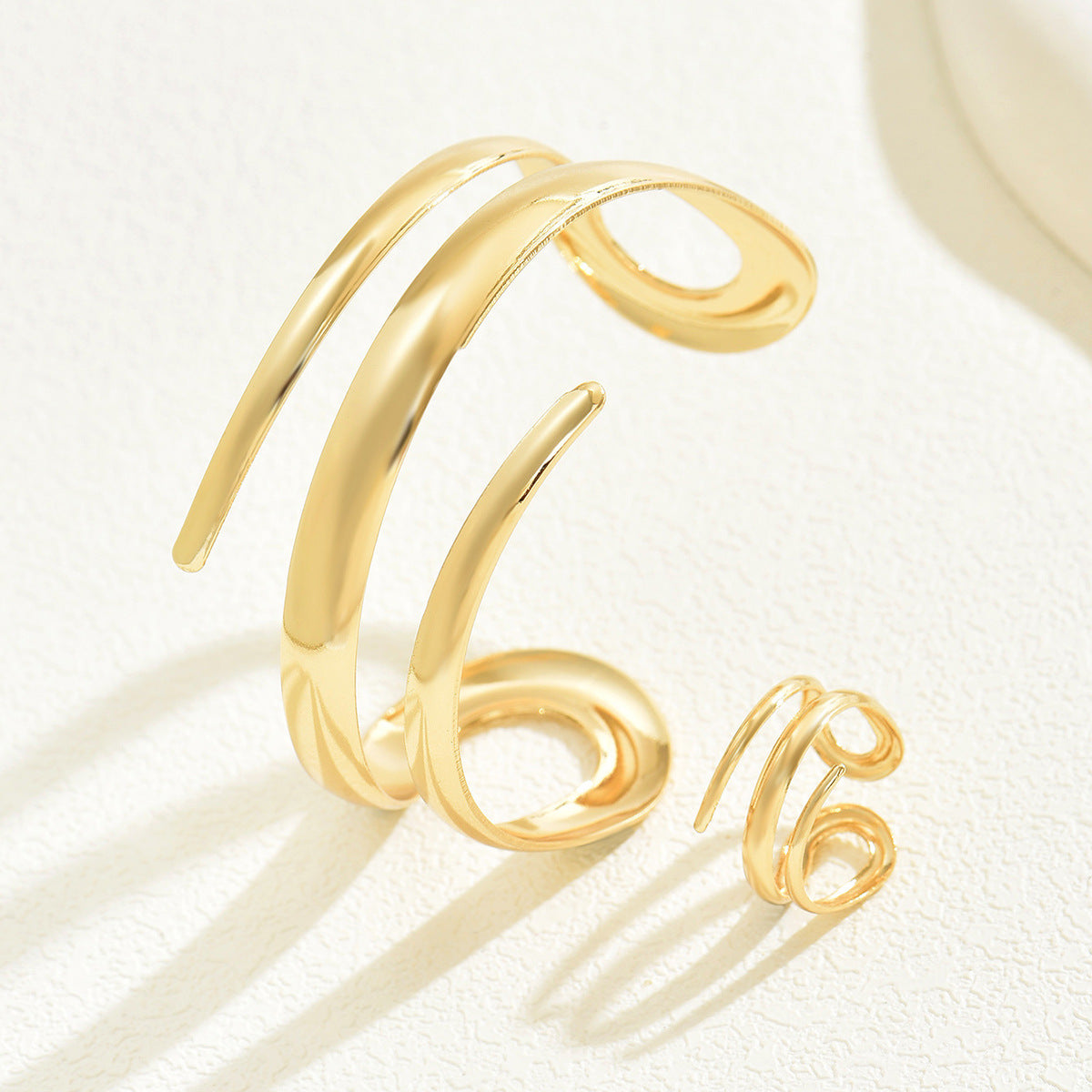 Geo Flow - Bracelet & Ring Set