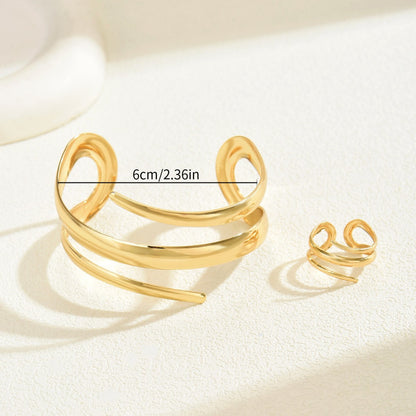 Geo Flow - Bracelet & Ring Set