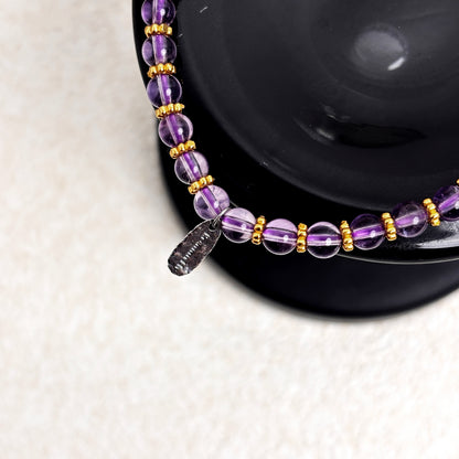 Gilded Reverie - Amethyst Bracelet