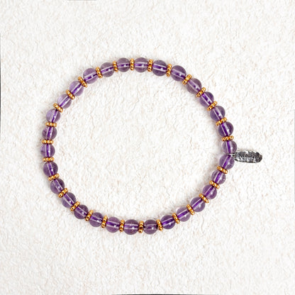 Gilded Reverie - Amethyst Bracelet