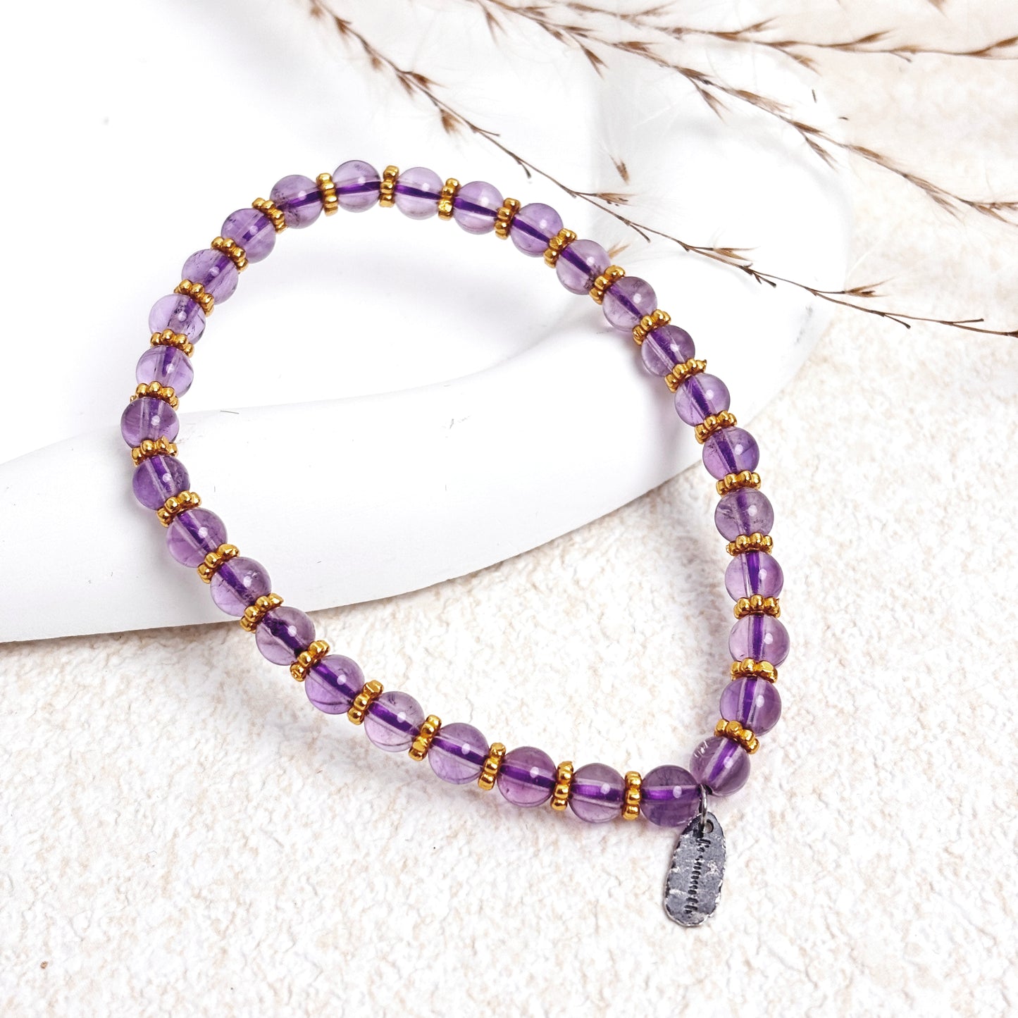 Gilded Reverie - Amethyst Bracelet