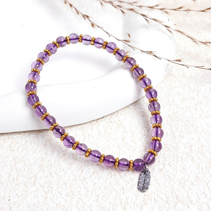 Gilded Reverie - Amethyst Bracelet