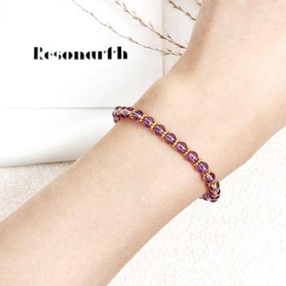 Gilded Reverie - Amethyst Bracelet