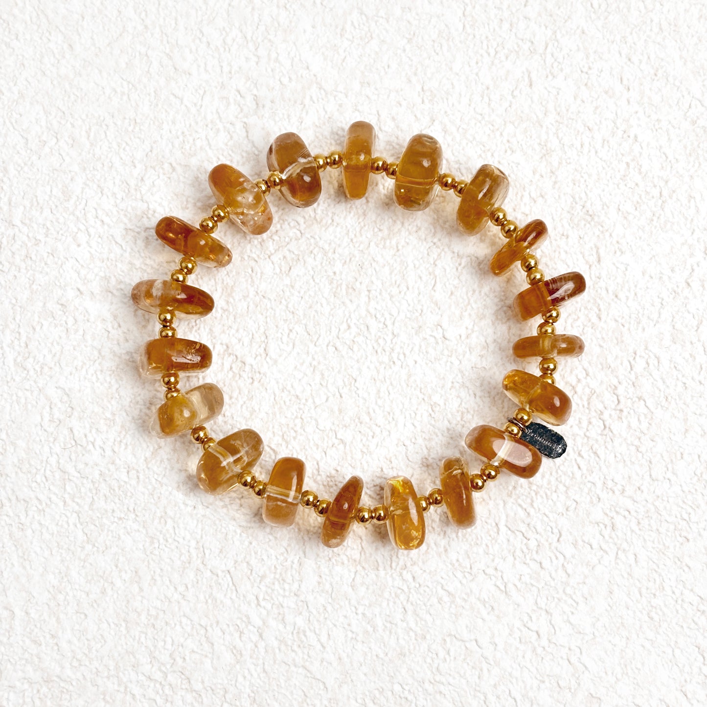Golden Dusk - Natural Citrine Crystal Bracelet for Abundance & Vitality