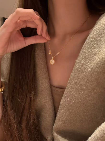 Golden Halo – 18K Gold Plated Sterling Silver Necklace, Earrings & Adjustable Ring