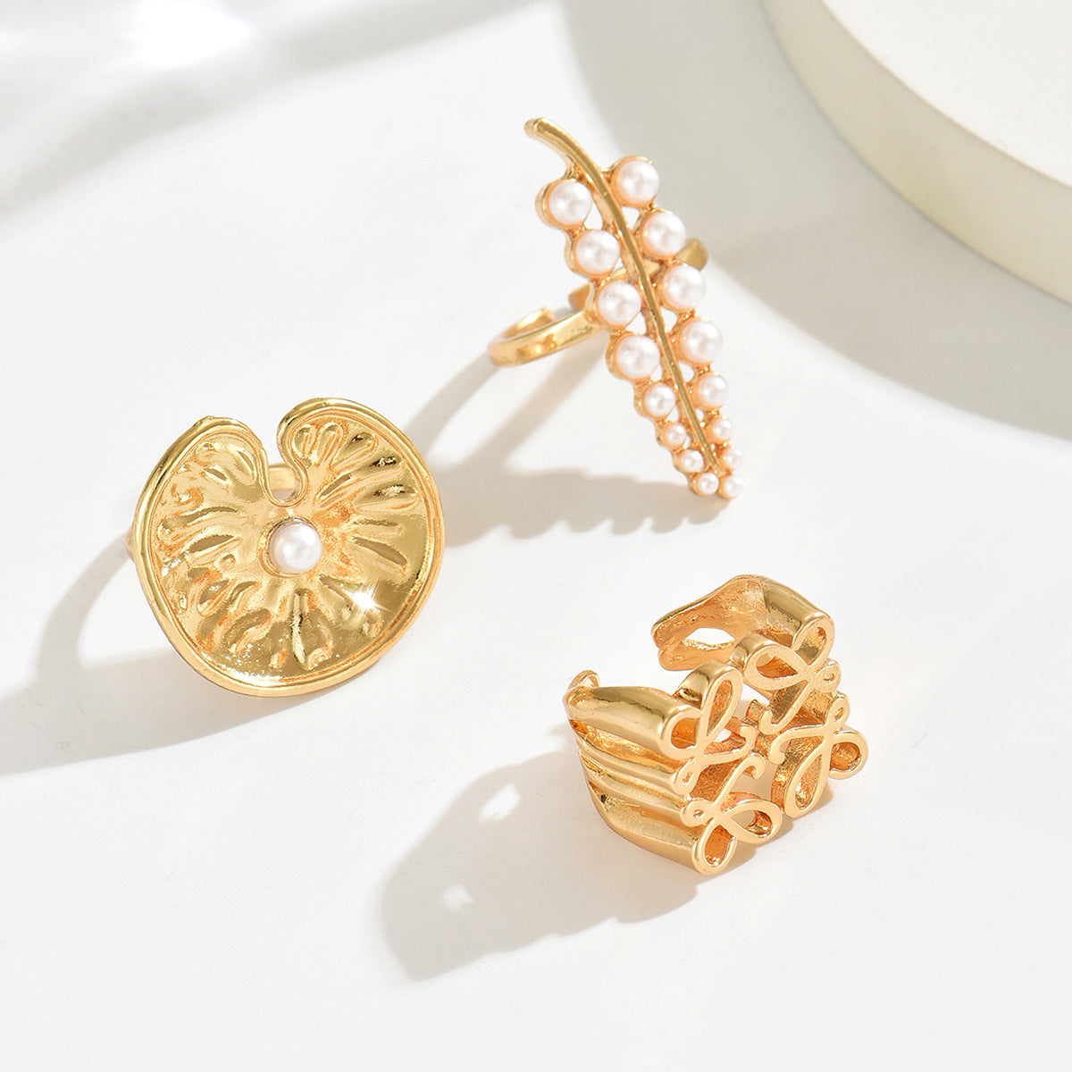 Golden Muse - Adjustable Ring Set