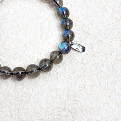Gray Moonstone (Labradorite) Bracelet