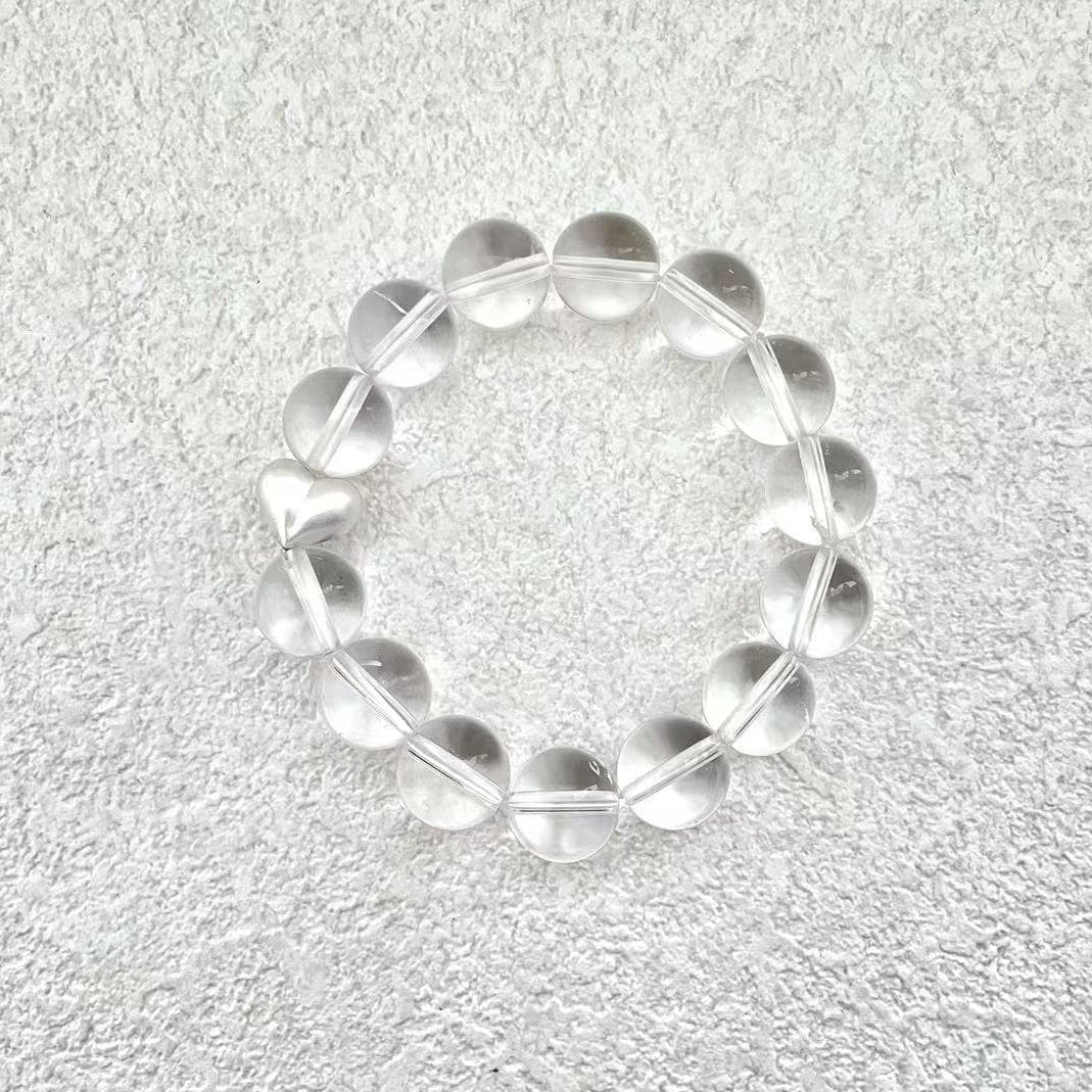 Heartstream - Clear Quartz & Silver Bracelet | Pure Clarity